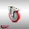 Service Caster 5 Inch 316SS Red Polyurethane Swivel Top Plate Caster with Total Lock Brake SCC-SS316TTL20S514-PPUB-RED - alternate 4